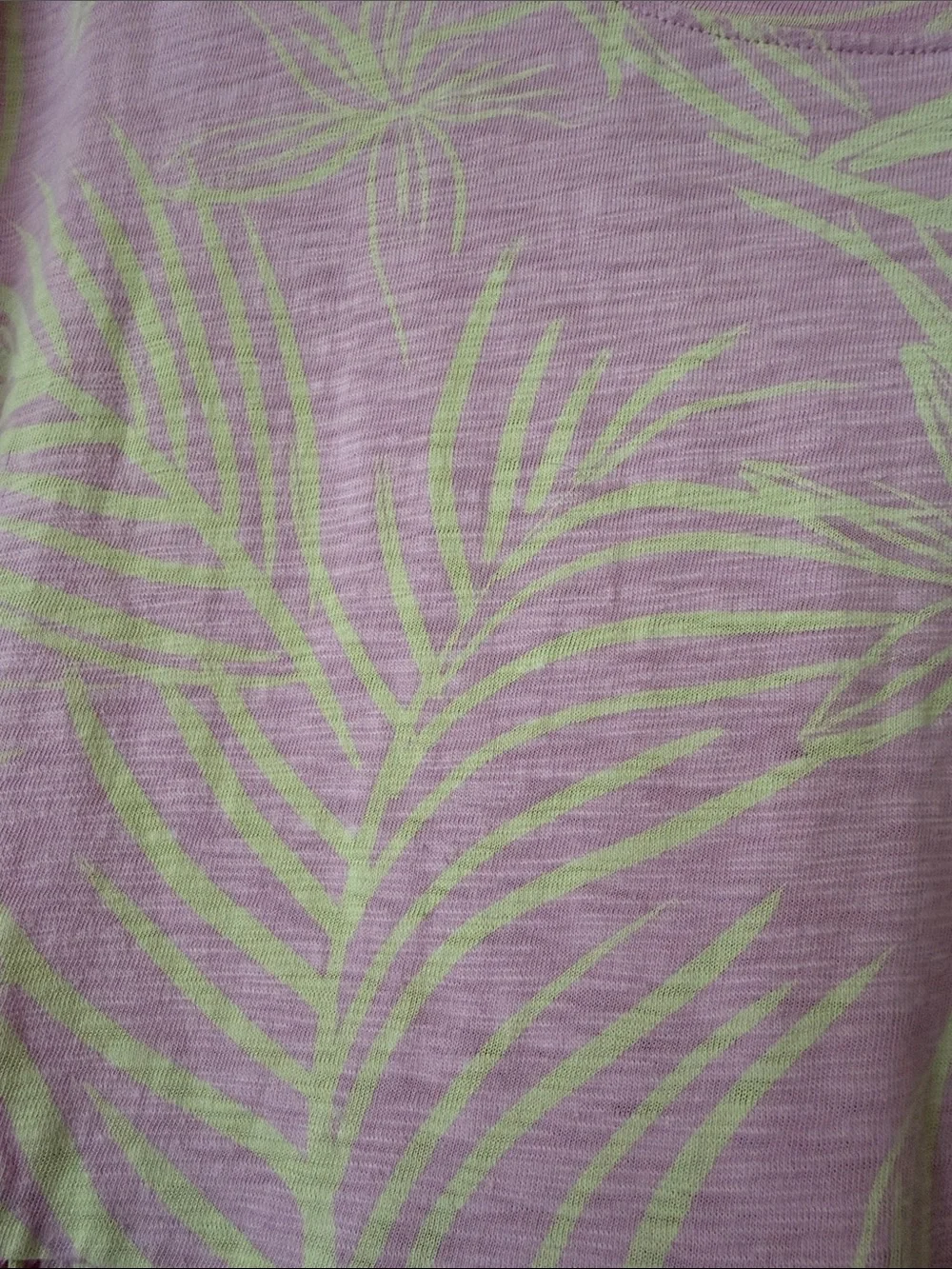 GAP Pink Dress with Pale Cream Tropical Leaf Print